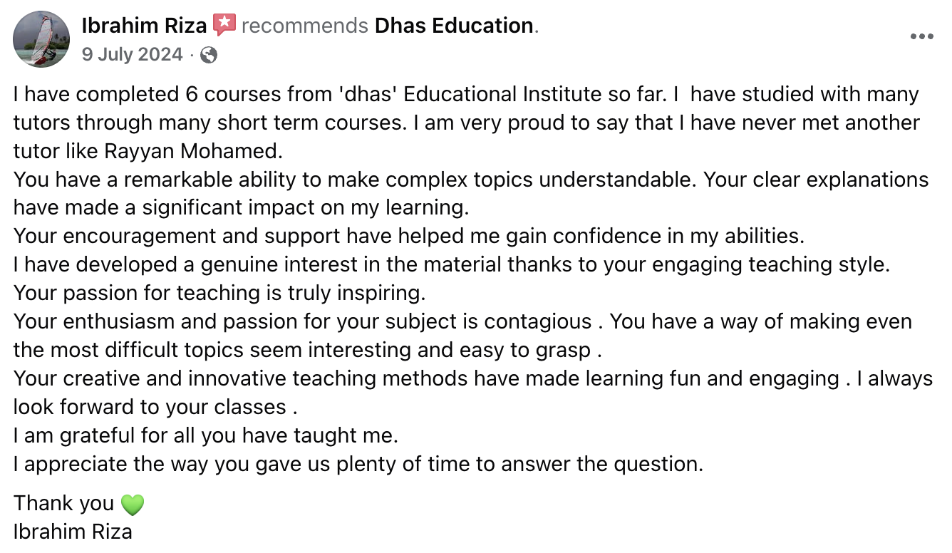Student Review